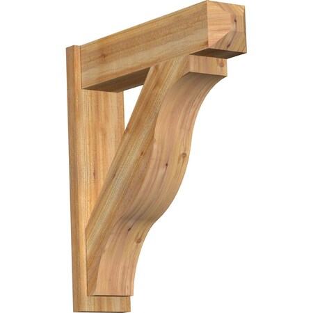 Ekena Millwork Funston Rough Sawn Craftsman Outlooker, Western Red Cedar, 8"W x 32"D x 36"H OUT08X32X36FST04RWR